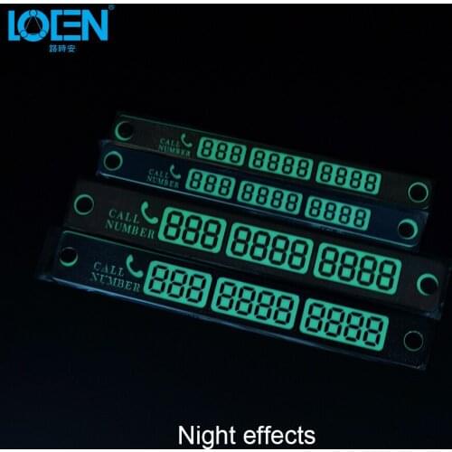 Car Parking Notification Phone Number Card Luminous Telephone Number Plate Car-Styling Accessories For Ford Focus 2 W5w Bmw E46