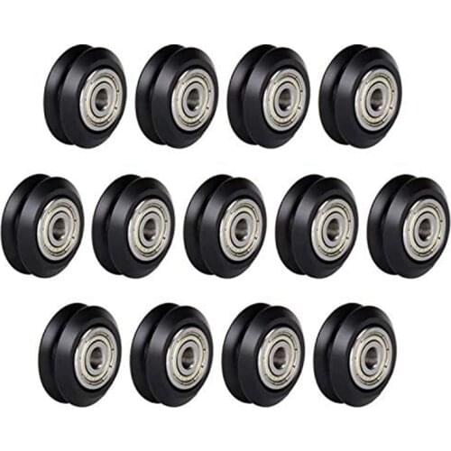 V Groove Bearing Plastic Linear POM Pulley Roller with Bearing Gear Ender 3 Models Pulley for 3D Printer