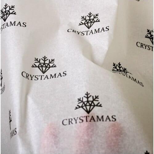Custom printed logo gift tissue paper/ Moisture Proof wrapping paper/packaging paper/print gold