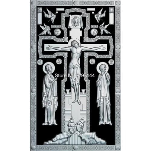 High quality New 3D model for cnc Religion 3D carved figure sculpture machine in STL file Calvary