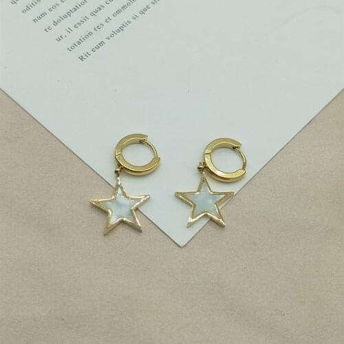 South Korea The New Geometry Ms Punk Fashion Stainless Steel Earrings, Costly Contracted Personality Girl Ear Ring Jewelry Gifts