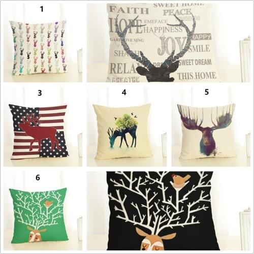 Animal Cartoon Cushion Covers 1 Piece Kids Throw Pillow Cover for Home Car Party 45x45 cm Polyester Fabric Pillowcase Wholesale