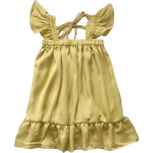 2021 Summer Casual Solid Girls Dress Cartoon Kids Dresses For Girls High Quality Fashion Girl Clothes