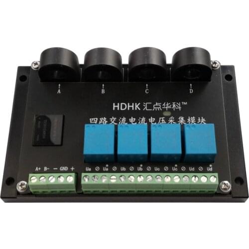 4-way PLC Ac Current Transmitter Voltage Power Mutual Inductance Acquisition Measurement Sensor Module