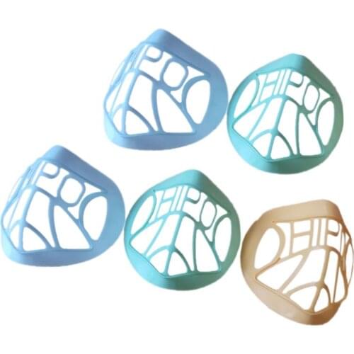 5 Pcs 3D Stereo Mask Internal Support Holder Protective Frame Breathable Nose Pad Increase Breathing Space Soft Comfortable Face