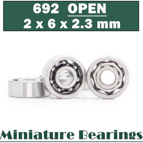 692 OPEN Ball Bearing 2*6*2.3 mm 5PCS ABEC-1 Deep Groove Bearings 692 OPEN