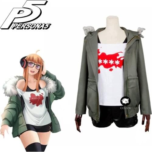 Anime Futaba Sakura Cosplay Game Persona 5 Costume Futaba Sakura Navi Persona 5 Cosplay Cotume Women