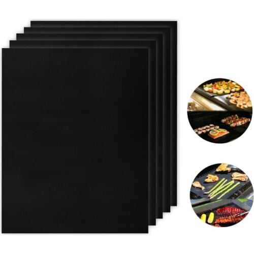 Non-stick Baking Cooking Pad Reusable PTFE Barbecue Grilling Mats Easy to Clean BBQ Grill Mats
