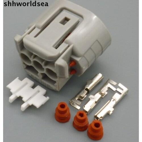 Shhworldsea 10Set 3pin Automobile generator harness connector auto generator plug car female waterproof connector for toyota