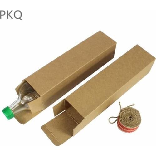 Large long kraft paper cardboard box Cosmetic essential oil package box rectangle Perfume Bottle Packaging wine paper Box 20pcs