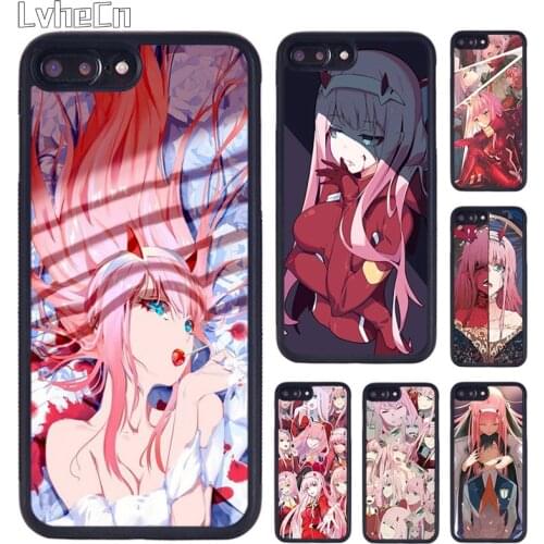 LvheCn Zero Two Darling in the FranXX Phone Case For iPhone 5 SE 6s 7 8 Plus 11 12 Pro X XR XS Max Samsung galaxy S7 S8 S9 S10