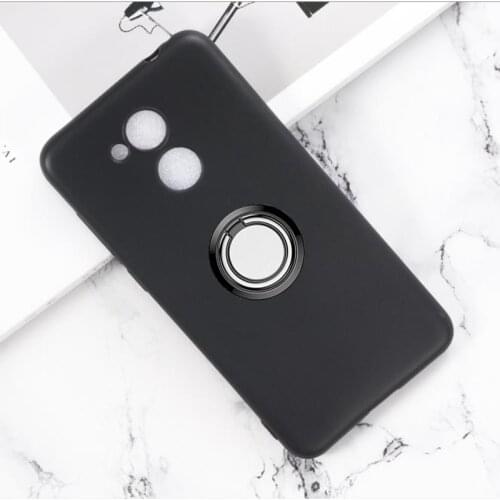 For Huawei Honor 6C 6A 7X 5A 5C 6X 9 8 Lite Pro V9 Play 4 3e 3 Back Ring Holder Bracket Phone Case Cover TPU Soft Silicone Cases
