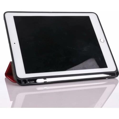 For 2017 iPad Pro 10.5 Case with Pencil Holder Cover Slim Trifold Stand Auto Sleep/Wake Smart Case for iPad 10.5 Pu Leather Case