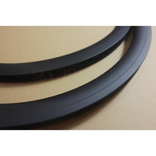 Road disc 38mm Tulubar carbon rims 23mm width 24/24 holes UD matte without braking track CX Cyclocross bicycle rims