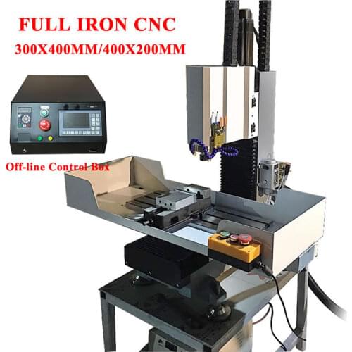 LY full cast iron cnc 3040 4020 router 1.5kw 2.2kw 3.5kw 3axis cnc engraving milling machine step motor z axis 170mm 300mm