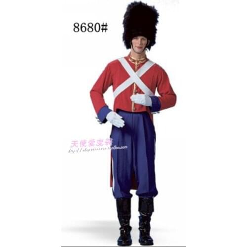 Halloween male British soldiers to police COSPLAY movie club stage performance clothing movie party outfit