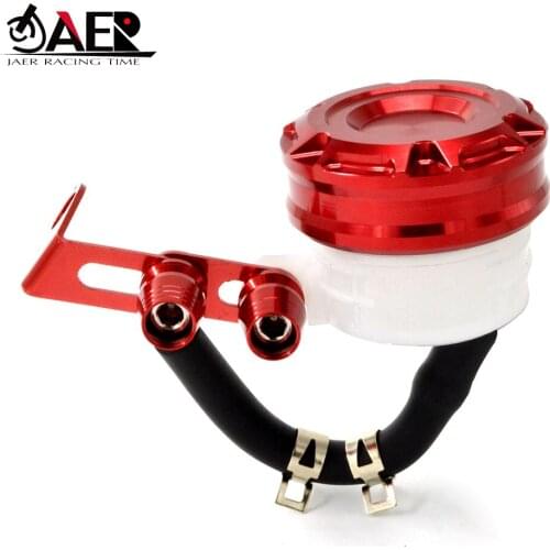 JAER Universal Motorcycle Front Brake Fluid Bottle Master Cylinder Oil Reservoir Cup for Honda Yamaha Suzuki Kawasaki
