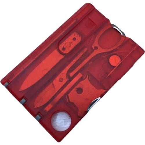 10 In 1 Pocket Credit Card EDC Multi Tools Outdoor Survival Camping Equipment 1 Box Portable Hiking Card Tools