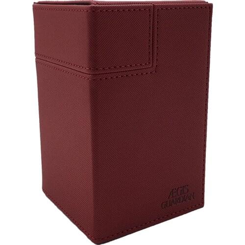 Trading Card Game TCG Deck Box 80+ Card Case: Red Color