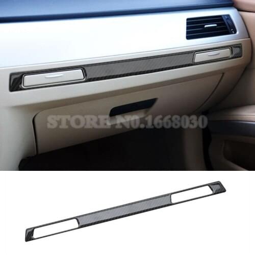 Carbon Fiber Glove Box & Water Cup Holder Cover For BMW 3 Series E90 2005-2012 1pcs Car Decoration Car Accesories Interior