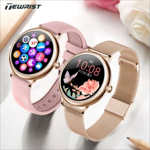 Round Womens Smart Watch CF80 Heart Rate and Blood Pressure Monitoring Pedometer Bluetooth Smart Bracelet Smartwatch