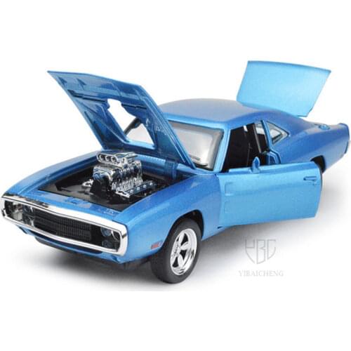 1/32 Furious Dodge Challenger Alloy Car Model Toy American Muscle Metal Car Hard Top Classic Vehicle Model Children For Children