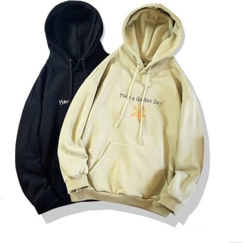 Mens Pullovers Tops 5Xl Korean Graphic Printed Men Hoodies Autumn Couple Man Casual Hooded Sweatshirts Streetwear