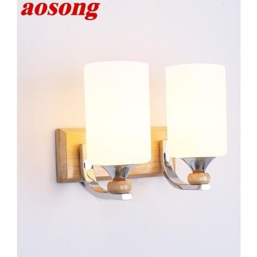 AOSONG Wall Lamps Contemporary Simple LED Sconces Lights Fashion Indoor For Home Bedside