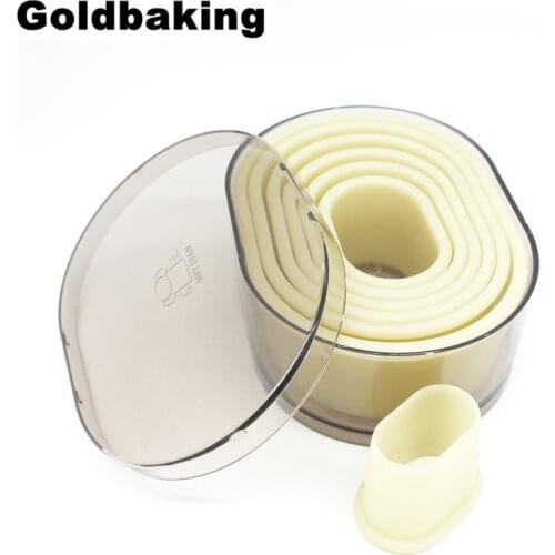 Oval Nylon Cookie Mould Cookie Cutter Set 7 Pieces