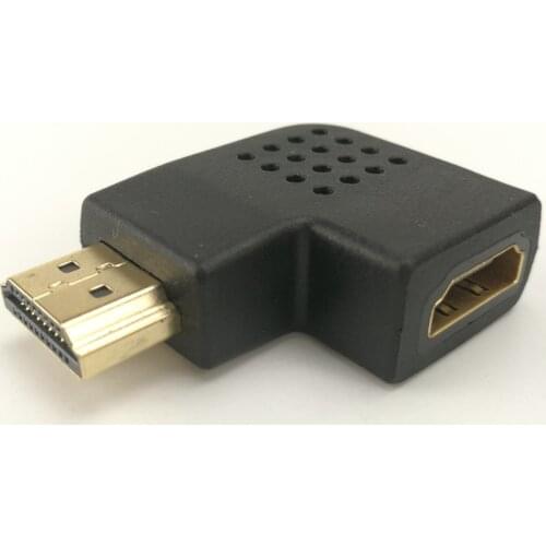 HDMI Adapter 90 Degree Angle Male To Female Cable Converter for HDMI Extender 360 Degree PS4 HDTV HDMI Adapter Extender 300pcs