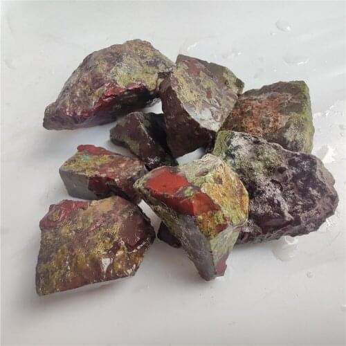 Natural African Bloodstone Irregular rough mineral specimens Energy Stone Home Decoration Stone