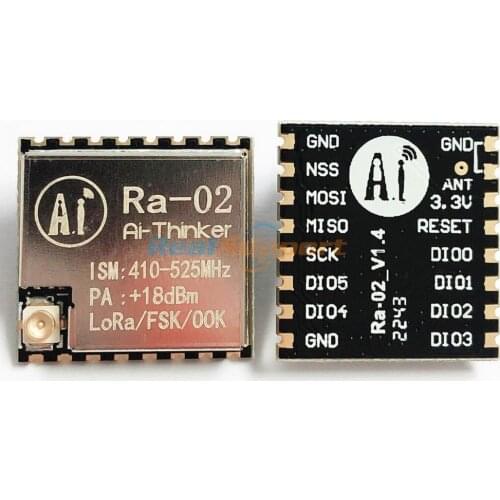 Ra-02 SX1278 433MHz IPEX antenna Wireless Serial Port Module UART Interface LoRa Spread Spectrum Module Ai-Thinker