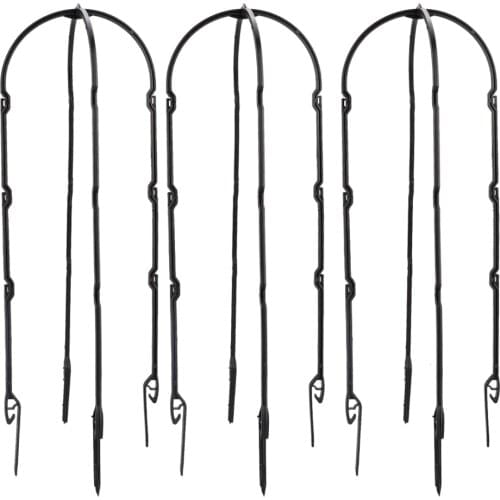 Plant Climbing Frame Garden Trellis Tomatoes Vegetables Durable Trees Plastic 6PCS Beans Natural U-Hoops Multifunction Support