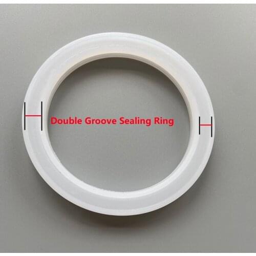 3" Glass Column Silica Gel Gasket, Used For 3’’ Distillation Column,Double Groove Sealing Ring ,Household Distillation Equipment