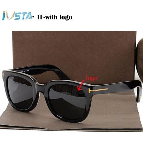 Tom Sunglasses TF 211 5179 with Logo Box Real Acetate Frame Steampunk Women Men Luxury Brand Anti Blue Light Prescription Myopia