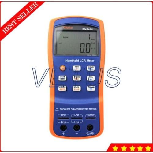 TH2822C 100kHz Auto range Digital LCR Meter Tester with Mini-USB Interface LCD Primary-Secondary dual display
