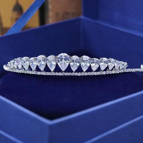 Red Trees Brand Fashion Wedding Hair Accessories High Quality Luxury AAA Cubic Zirconia Tiaras and Crowns For Brides Box Package