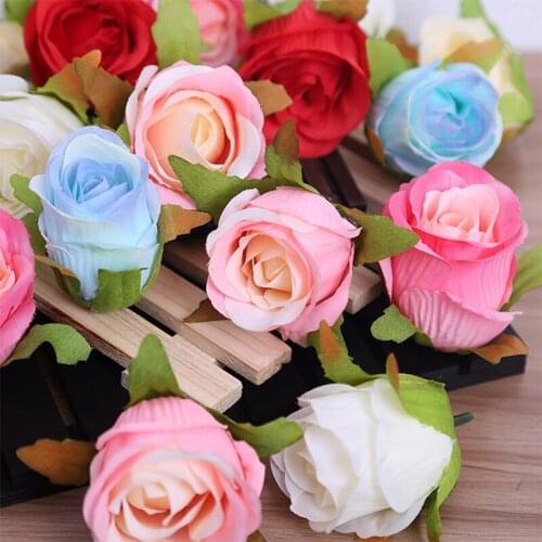 10pc Artificial Rose Branch Wedding Decoration Artificial Flowers Vivid Real Touch Roses Artificial Silk Flower Bride Home Decor