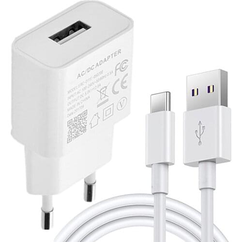 15W Fast Adapter Charger EU Type-C Usb Cable for Samsung S21 S20 Ultra A71 A51 A41 Note 20 10 Plus A70 A50 S9 S8 Plus S7 Edge S6