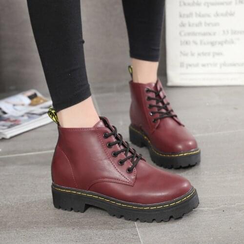 Casual Boots Women Autumn Spring Fashion Walking Shoes Outdoor PU Ankle Bootie Low Heel Lady Daily Shoes for School Office