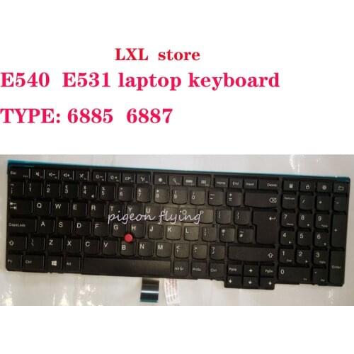 04Y2681 04Y2718 for Thinkpad E540 E531 laptop keyboard UKE English TYPE: 6885 6887 P/N 0C45283 0C45246 100% test OK