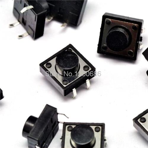 12 * 12 * 7MM touch switch Vertical 4 feet imported shrapnel micro switch
