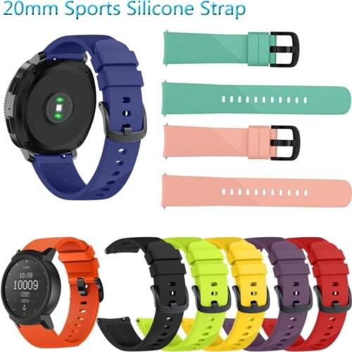 20mm Sports Silicone Strap Band for Ticwatch 2/Ticwatch E Replacement Watchband