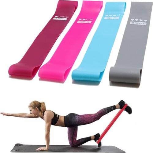 4Pcs Yoga Resistance Rubber Bands Fitness Elastic Bands Training Fitness Gum Pilates Sport Crossfit Workout Equipment