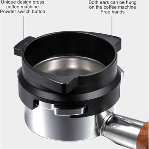 54mm Coffee Powder Receiving Dosing Ring Rotatable Aluminum Alloy Loop For Breville 8 Series Coffee Machines Coffeeware Tools