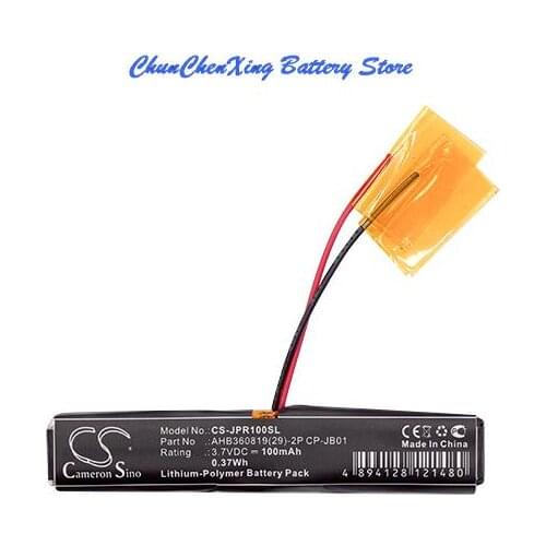 Cameron Sino 100mAh Battery AHB360819(29)-2P CP-JB01 for Jabra 100-93040000-02, Wave