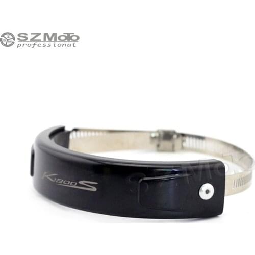 For BMW K1200S K1200 Silencer Round Oval Exhaust Protector Can Cover SILICONE Motorcycle Scope 100MM-140MM Protect Accessories