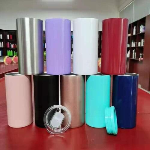 Double Wall Stainless Steel Vacuum Insulated Beer Cola Can Bottle Cooler Tumbler