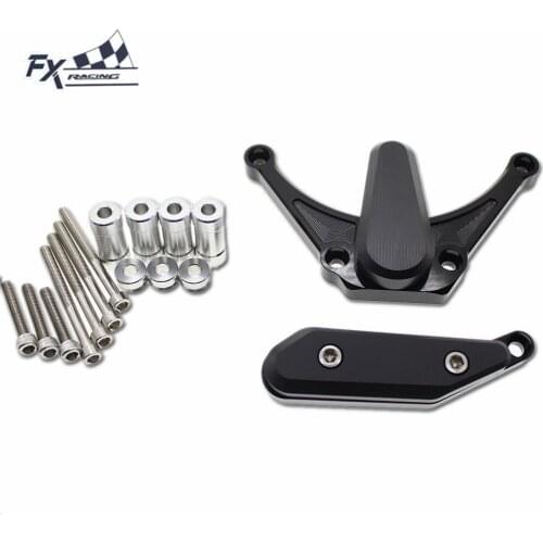 FXCNC Aluminum Motorcycles Engine Case Sliders Crash Pad Cover Falling Protector Guard For Yamaha YZF R1 YZF-R1 2009 - 2013