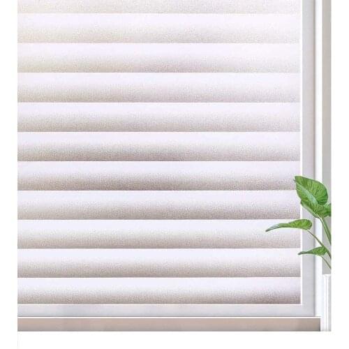 Imitation Shutter Privacy Window Film Self-adhesive Glass Film for Bathroom Opaque Window Tint Covering for Home Kitchen Office